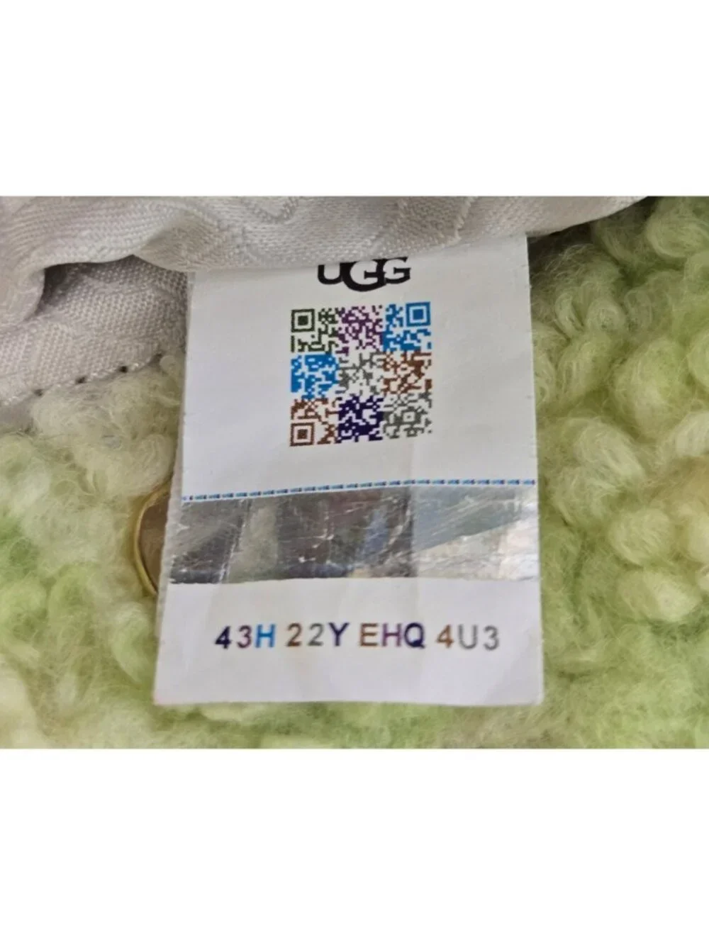 Ugg Australia Maribel Mini Sherpa Checkerboard Crossbody Bag #1132390 Deadstock